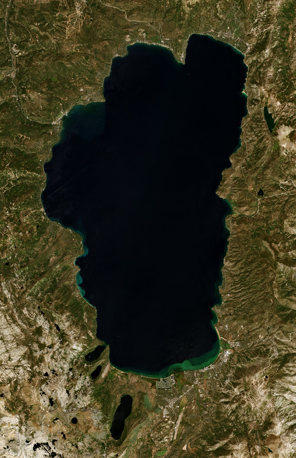 Lake Tahoe from space